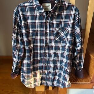 Weatherproof Blue Casual Button Down Shirt